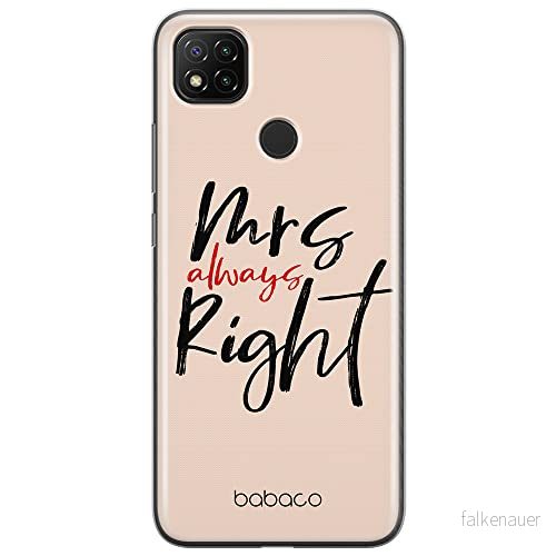 ERT GROUP mobiltelefonfodral för Xiaomi REDMI 9C originalt och officiellt licensierat Babaco mönster Mrs Right 001 optimalt anpassad till formen på mobiltelefonen, fodral tillverkad av TPU plast 5904805049576