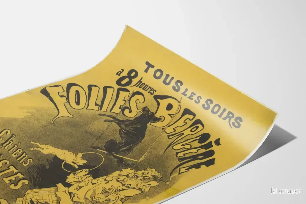 Vintageposter Folies Bergère Hundgymnasterna - Bild 3