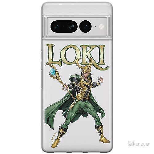 ERT GROUP mobiltelefonfodral för Google PIXEL 7 PRO originalt och officiellt licensierat Marvel mönster Loki 002 optimalt anpassad till formen på mobiltelefonen, gedeeltelijk transparant 5905795169763