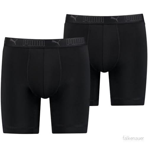 Puma MEN Sport LONG 2-pack Boxerkalsonger - Small Svart 8720245255646
