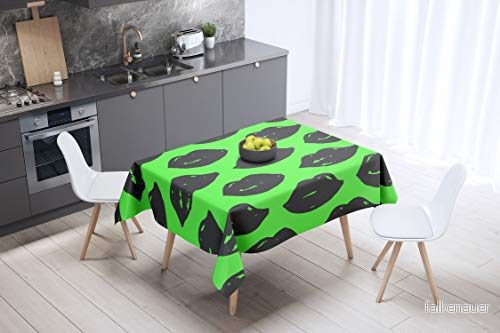 Bonamaison Köksdekoration, Bordsduk, Lila och Svart, 140 x cm Designad och Tillverkad i Turkiet 4546680035445