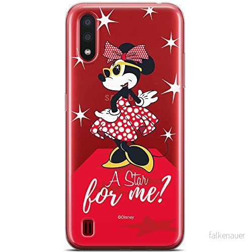 ERT GROUP mobiltelefonfodral för Samsung A01 originalt och officiellt licensierat Disney mönster Minnie 044 optimalt anpassad till formen på mobiltelefonen, gedeeltelijk transparant 5904805432712
