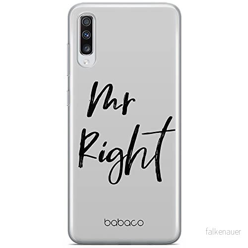 ERT GROUP mobiltelefonfodral för Samsung A70 originalt och officiellt licensierat Babaco mönster Mr Right 001 optimalt anpassad till formen på mobiltelefonen, fodral tillverkad av TPU plast 5904805050664