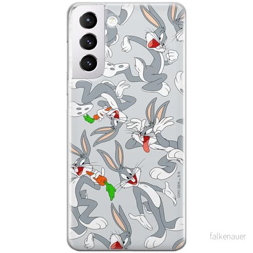 ERT GROUP mobiltelefonfodral för Samsung S21 PLUS originalt och officiellt licensierat Looney Tunes mönster Bugs 013 optimalt anpassad till formen på mobiltelefonen, fodral tillverkad av TPU plast 5905511658151