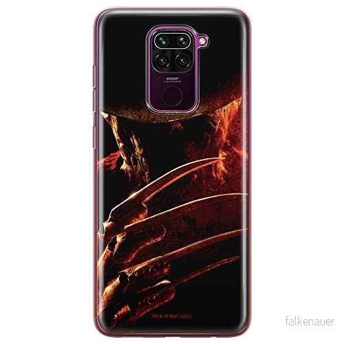 ERT GROUP mobiltelefonfodral för Xiaomi REDMI NOTE 9 originalt och officiellt licensierat Horror mönster Nightmare of Elm Street 005, fodral tillverkad av TPU plast 5905511080853