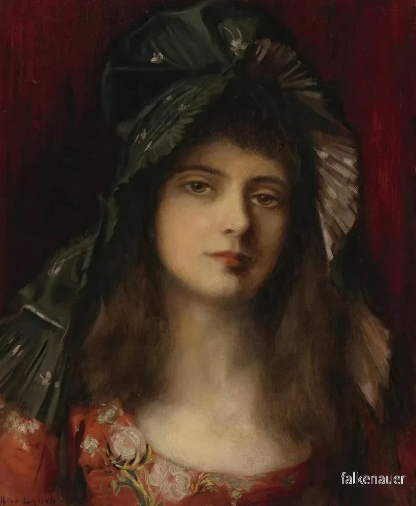 Målning Le Bonnet grön - Albert Lynch | Konsttryck - Bild 2
