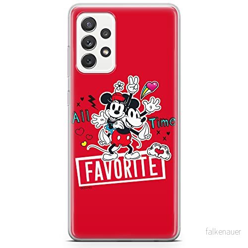 ERT GROUP mobiltelefonfodral för Samsung A73 5G originalt och officiellt licensierat Disney mönster Mickey & Minnie 011 optimalt anpassad till formen på mobiltelefonen, fodral tillverkad av TPU plast 5904805511998