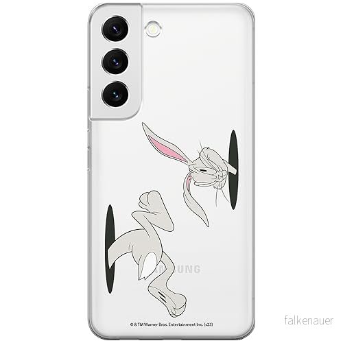 ERT GROUP mobiltelefonfodral för Samsung S22 PLUS originalt och officiellt licensierat Looney Tunes mönster Bugs 016 optimalt anpassad till formen på mobiltelefonen, gedeeltelijk transparant 5905795079147