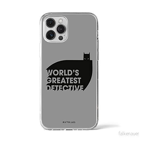 ERT GROUP mobiltelefonfodral för Iphone 12 PRO MAX originalt och officiellt licensierat DC mönster Batman 051 optimalt anpassad till formen på mobiltelefonen, fodral tillverkad av TPU plast 5905131540294