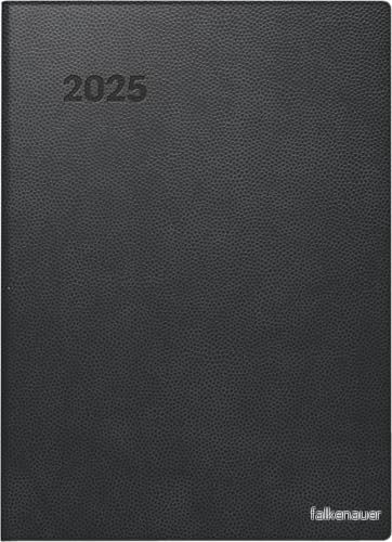 BRUNNEN fickkalender modell 731 (2025), 2 sidor = 1 vecka, A6, 144 sidor, plastomslag, svart 4061947126853