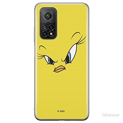 ERT GROUP mobiltelefonfodral för Xiaomi MI 10T 5G / PRO originalt och officiellt licensierat Looney Tunes mönster Tweety 001, fodral tillverkad av TPU plast 5903040345382