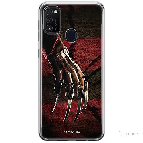 ERT GROUP mobiltelefonfodral för Samsung M21 / M30S originalt och officiellt licensierat Horror mönster Nightmare of Elm Street 002, fodral tillverkad av TPU plast 5905511073039