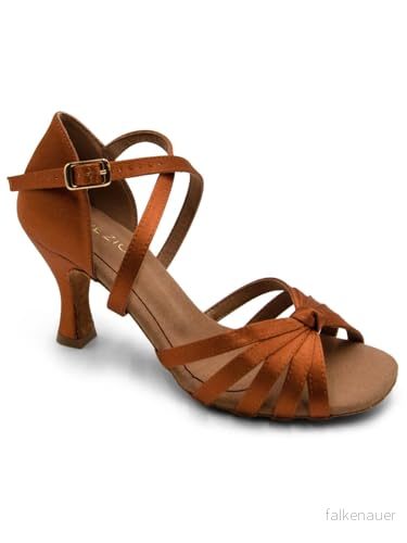 Capezio Julia 2,5 tum Ballroom Shoe, Cinnamon, 10,5 W 886275601308
