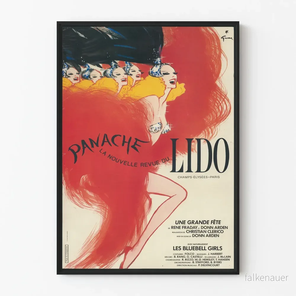 Poster Panache La Nouvelle Revue du Lido – Chic Väggdekoration