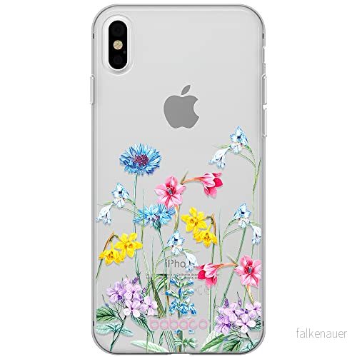 ERT GROUP mobiltelefonfodral för Iphone XS Max originalt och officiellt licensierat Babaco mönster Flowers 040 optimalt anpassad till formen på mobiltelefonen, gedeeltelijk transparant 5905131309792