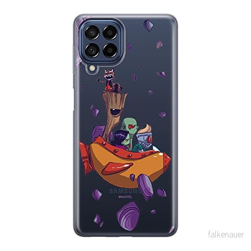ERT GROUP mobiltelefonfodral för Samsung M33 5G originalt och officiellt licensierat Marvel mönster Guardians of the Galaxy 010 anpassad till formen på mobiltelefonen, gedeeltelijk transparant 5905511341466