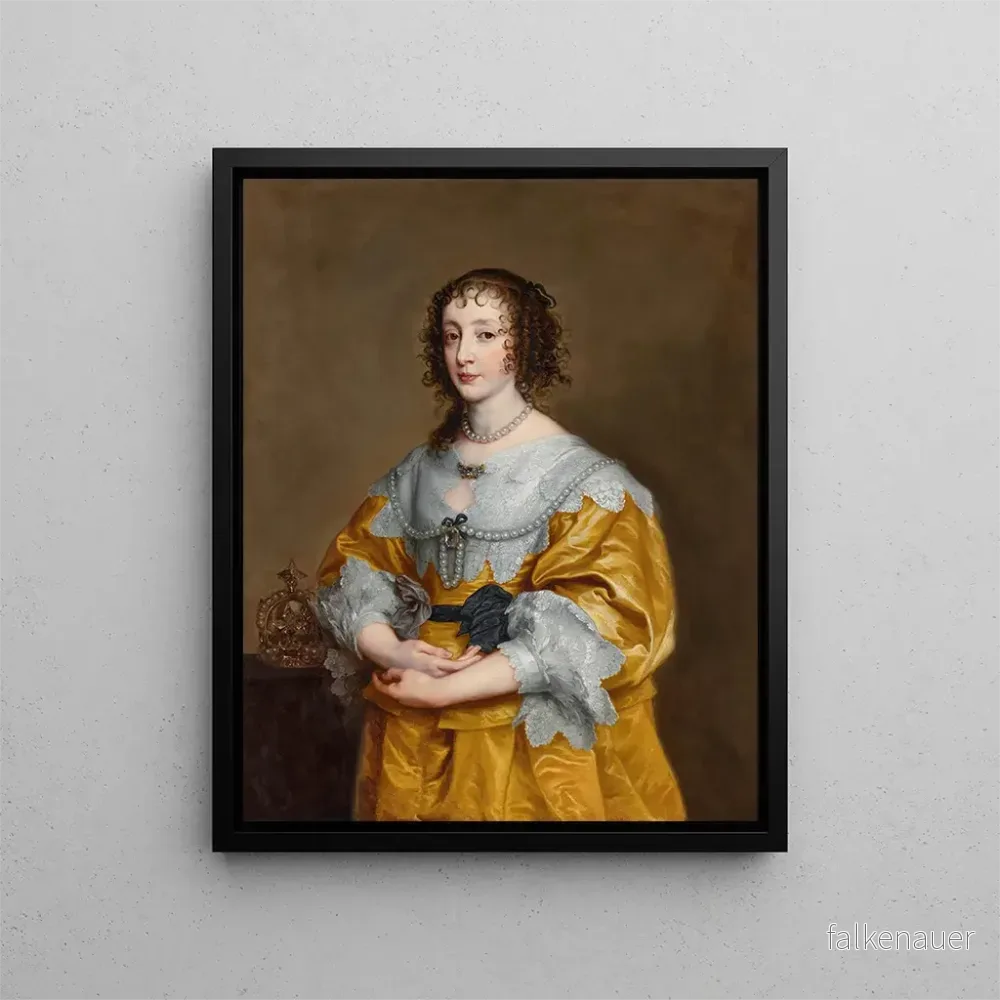 Målning av drottning Henriette Marie – Antoine van Dyck