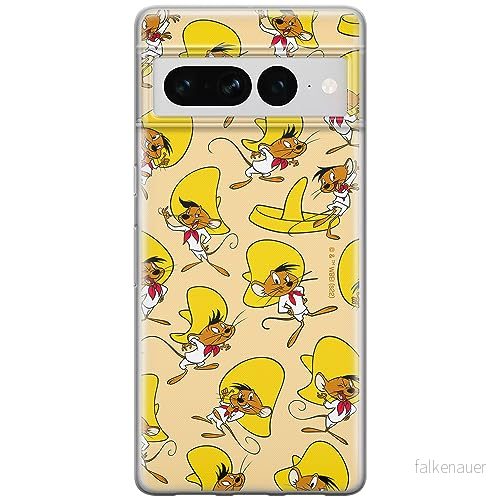 ERT GROUP mobiltelefonfodral för Google PIXEL 7 PRO originalt och officiellt licensierat Looney Tunes mönster Speedy Gonzales 001 anpassad till formen på mobiltelefonen, fodral tillverkad av TPU plast 5905795175641
