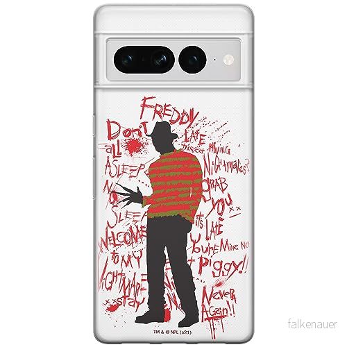 ERT GROUP mobiltelefonfodral för Google PIXEL 7 PRO originalt och officiellt licensierat Horror mönster Nightmare of Elm Street 010, fodral tillverkad av TPU plast 5905795174705