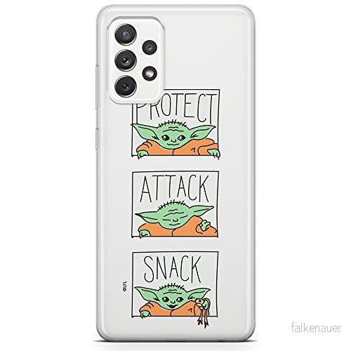 ERT GROUP mobiltelefonfodral för Samsung A73 5G originalt och officiellt licensierat Star Wars mönster Baby Yoda 009 optimalt anpassad till formen på mobiltelefonen, gedeeltelijk transparant 5904805522826