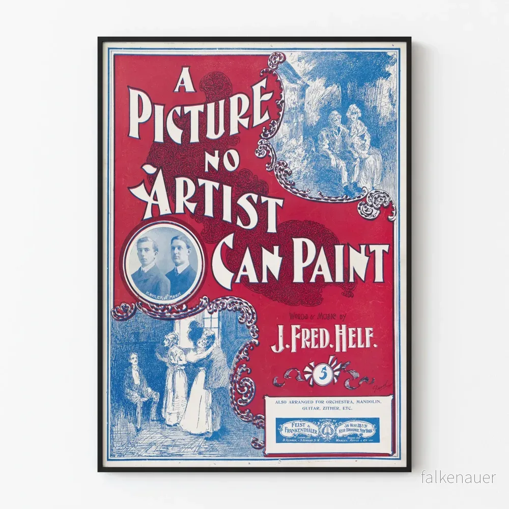 Vintageposter A Picture No Artist Can Paint - Retro väggdekoration