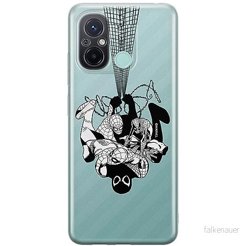ERT GROUP mobiltelefonfodral för Xiaomi REDMI 12C/ 11A originalt och officiellt licensierat Marvel mönster Spider Man 043 anpassad till formen på mobiltelefonen, gedeeltelijk transparant 5905795019532