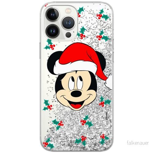 ERT GROUP mobiltelefonfodral för Apple Iphone 12 Mini originalt och officiellt licensierat Disney mönster Mickey 040 Vit optimalt anpassad till formen på mobiltelefonen, med glitter overflow effekt 5903040379349