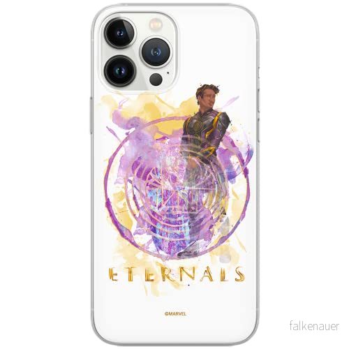 ERT GROUP mobiltelefonfodral för Apple Iphone 12/12 PRO originalt och officiellt licensierat Marvel mönster Eternals 012 Vit anpassad till formen på mobiltelefonen, fodral tillverkad av TPU plast 5904805125522