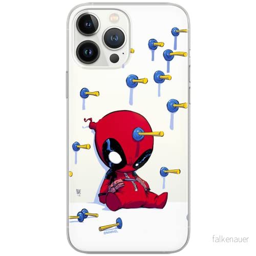 ERT GROUP mobiltelefonfodral för Huawei P30 originalt och officiellt licensierat Marvel mönster Deadpool 005 Vit optimalt anpassad till formen på mobiltelefonen, gedeeltelijk transparant 5902980863215