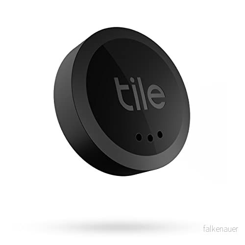 Tile Klistermärke (2022) Bluetooth nyckelsökare, 1 pack, 45 m räckvidd, inklusive community sökfunktion, iOS och Android app, kompatibel med Alexa Google Home, svart 819039022651