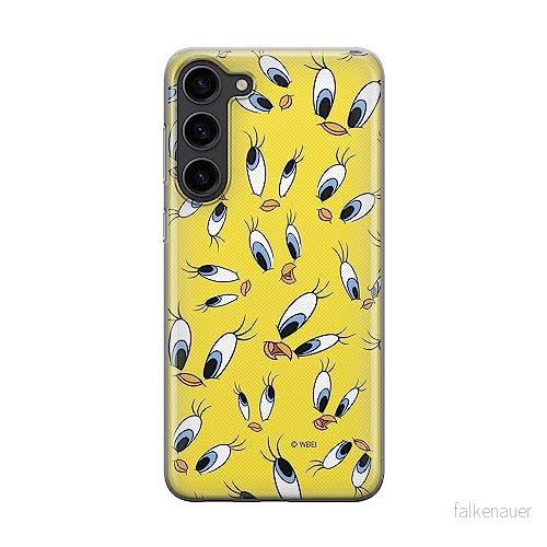 ERT GROUP mobiltelefonfodral för Samsung S23 PLUS originalt och officiellt licensierat Looney Tunes mönster Tweety 006 optimalt anpassad till formen på mobiltelefonen, fodral tillverkad av TPU plast 5905511445850