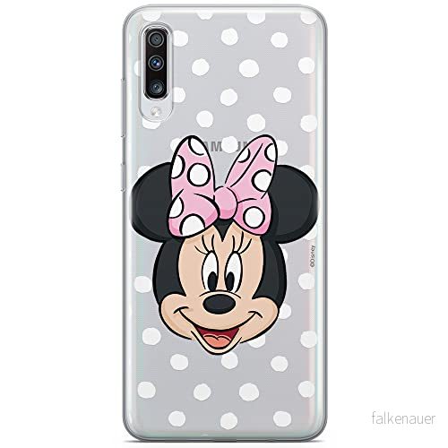 ERT GROUP mobiltelefonfodral för Samsung A70 originalt och officiellt licensierat Disney mönster Minnie 057 optimalt anpassad till formen på mobiltelefonen, gedeeltelijk transparant 5903537570297