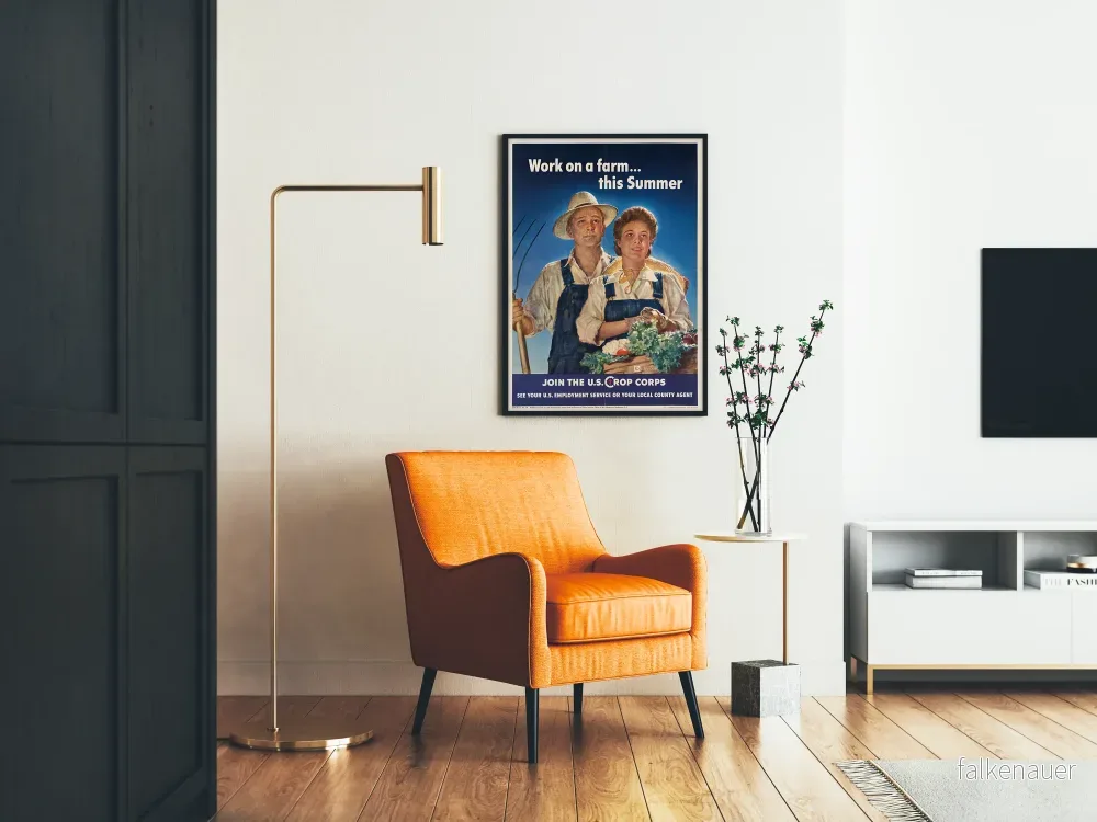 Vintageposter för sommararbete inom jordbruket - Bild 2