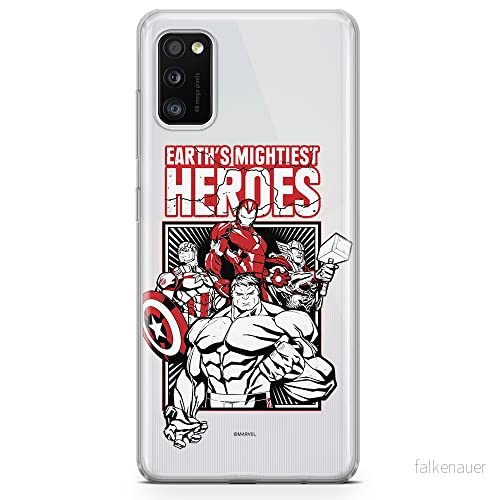 ERT GROUP mobiltelefonfodral för Samsung A41 originalt och officiellt licensierat Marvel mönster Avengers 005 optimalt anpassad till formen på mobiltelefonen, gedeeltelijk transparant 5903537491547