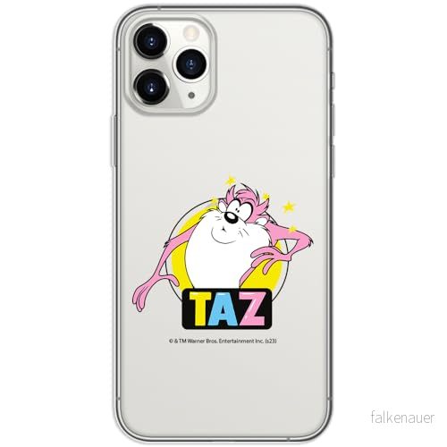 ERT GROUP mobiltelefonfodral för Iphone 11 PRO originalt och officiellt licensierat Looney Tunes mönster Tasmanian 007 optimalt anpassad till formen på mobiltelefonen, gedeeltelijk transparant 5905795136987