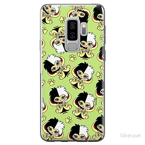 ERT GROUP mobiltelefonfodral för Samsung S9 PLUS originalt och officiellt licensierat Disney mönster Cruella 007 optimalt anpassad till formen på mobiltelefonen, fodral tillverkad av TPU plast 5905131494290