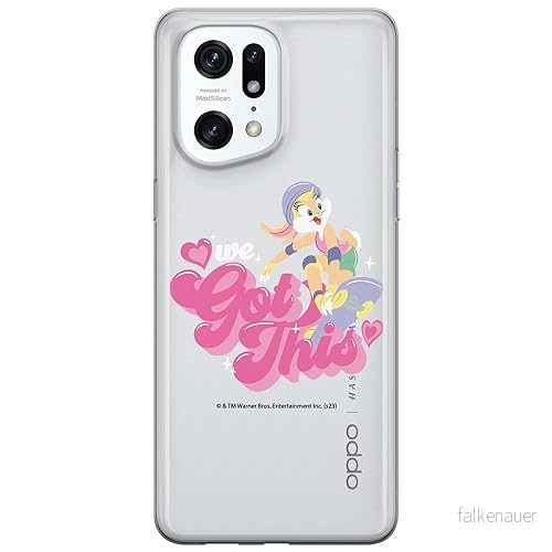 ERT GROUP mobiltelefonfodral för Oppo FIND X5 PRO originalt och officiellt licensierat Looney Tunes mönster Lola 004 optimalt anpassad till formen på mobiltelefonen, gedeeltelijk transparant 5905795065744