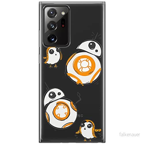 ERT GROUP mobiltelefonfodral för Samsung GALAXY NOTE 20 ULTRA originalt och officiellt licensierat Star Wars mönster BB 8 010 optimalt anpassad till formen på mobiltelefonen, gedeeltelijk transparant 5903040365014