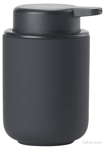 Zone Denmark Ume tvålpump för flytande tvål, stengods/keramik med soft touch beläggning, skandinavisk design, 250 ml, höjd 12,8 cm, svart 5708760660230 Zone Denmark Ume tvålpump för flytande tvål, stengods/keramik med soft touch beläggning, skandinavisk design, 250 ml, höjd 12,8 cm, svart 5708760660230