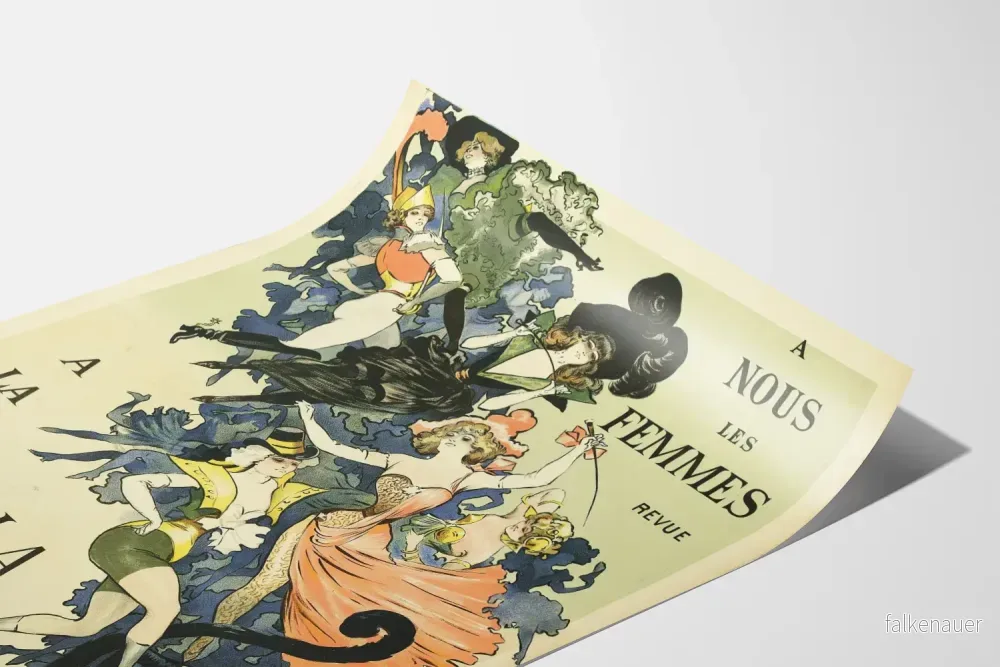 Vintageposter för revue A Nous Les Femmes på La Scala - Bild 3