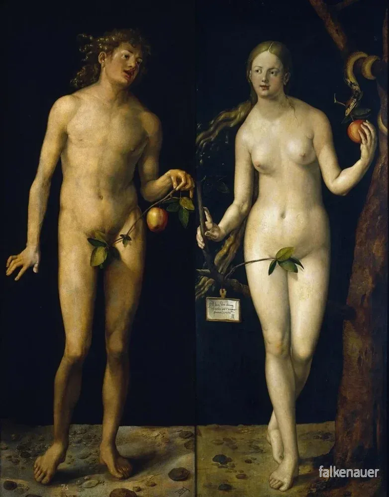 Målning Adam och Eva - Albrecht Dürer | Konsttryck - Bild 2