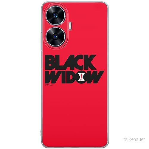 ERT GROUP mobiltelefonfodral för Realme C55 originalt och officiellt licensierat Marvel mönster Black Widow 010 optimalt anpassad till formen på mobiltelefonen, fodral tillverkad av TPU plast 5905511861056