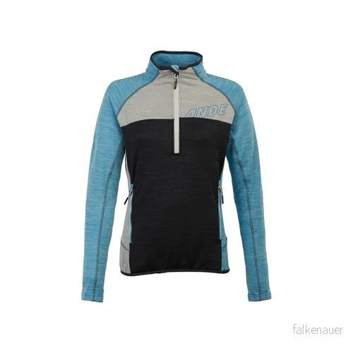 Ande W32002 U580 KVALIDO Lady Half Zip Lång Tröja Dam Antracit eller Blå Atoll Storlek L 8051203012996
