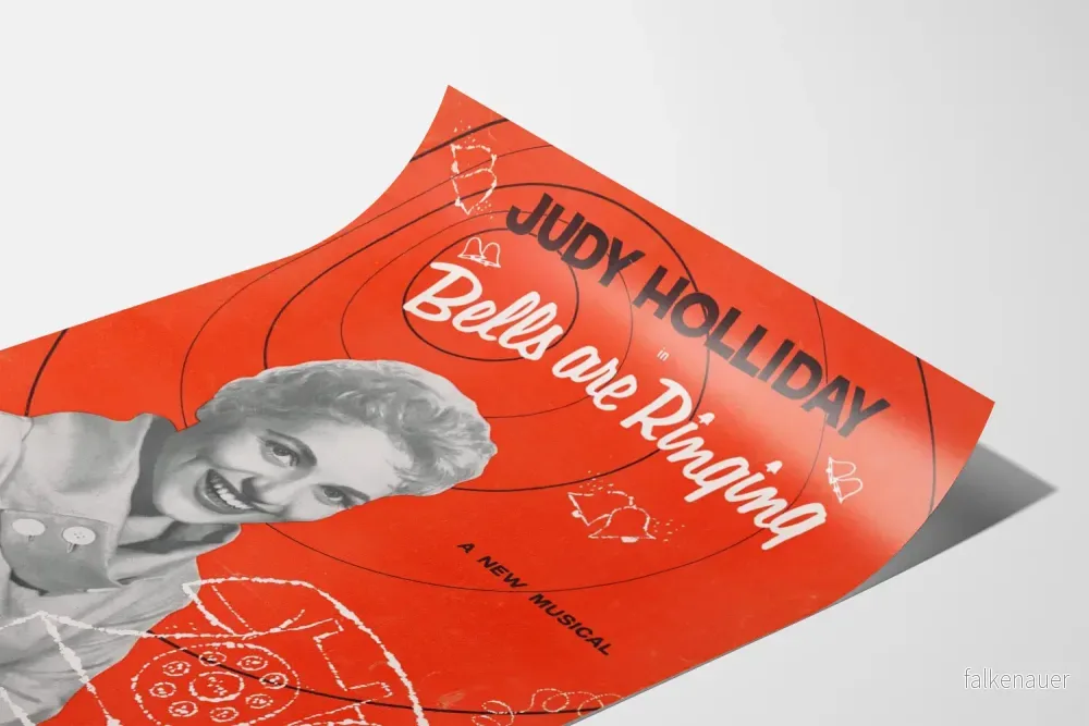 Vintageposter Musical Bells are Ringing med Judy Holliday - Bild 3