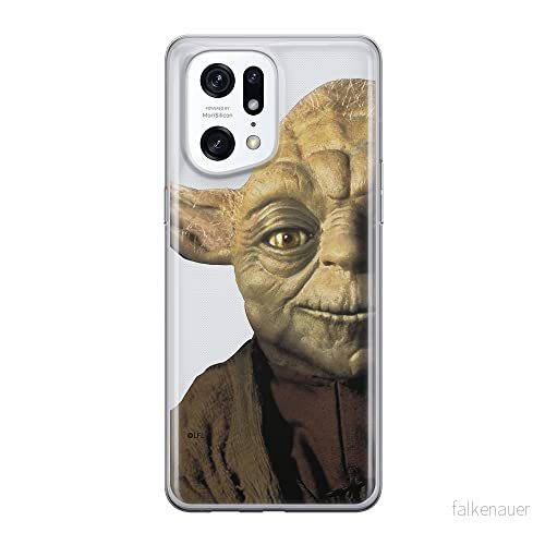 ERT GROUP mobiltelefonfodral för Oppo FIND X5 PRO originalt och officiellt licensierat Star Wars mönster Yoda 004 optimalt anpassad till formen på mobiltelefonen, gedeeltelijk transparant 5905511401696