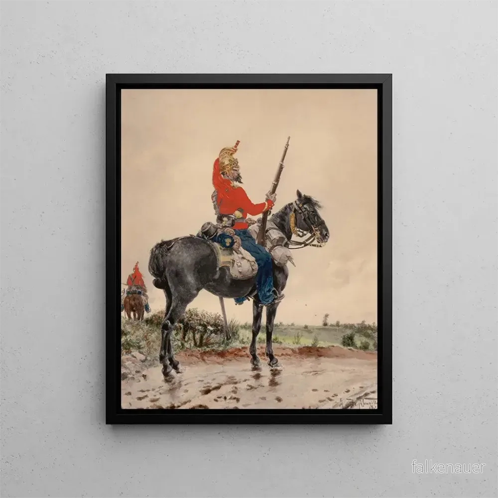 Målning Soldat monterad i vakt – Arthur Alfred Brunel de Neuville | Konsttryck Målning Soldat monterad i vakt – Arthur Alfred Brunel de Neuville | Konsttryck