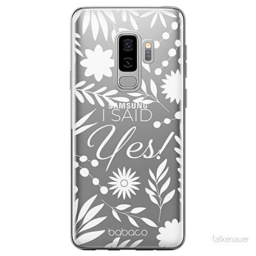ERT GROUP mobiltelefonfodral för Samsung S9 PLUS originalt och officiellt licensierat Babaco mönster I said Yes! 002 Vit optimalt anpassad till formen på mobiltelefonen, gedeeltelijk transparant 5904805772931