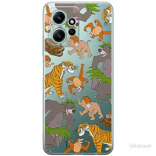 ERT GROUP mobiltelefonfodral för Xiaomi REDMI NOTE 12 4G originalt och officiellt licensierat Disney mönster Jungle Book 003 optimalt anpassad till formen på mobiltelefonen, gedeeltelijk transparant 5905511948818
