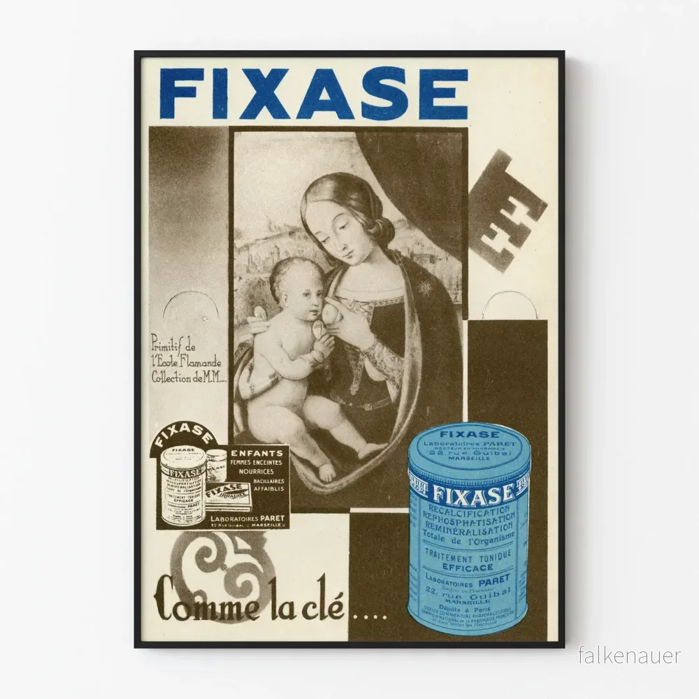 Vintageposter Fixase Laboratoires Paret Marseille