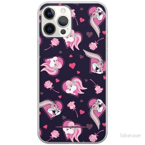 ERT GROUP mobiltelefonfodral för Iphone 12 PRO MAX originalt och officiellt licensierat Looney Tunes mönster Lola & Bugs 003 anpassad till formen på mobiltelefonen, fodral tillverkad av TPU plast 5905795134303